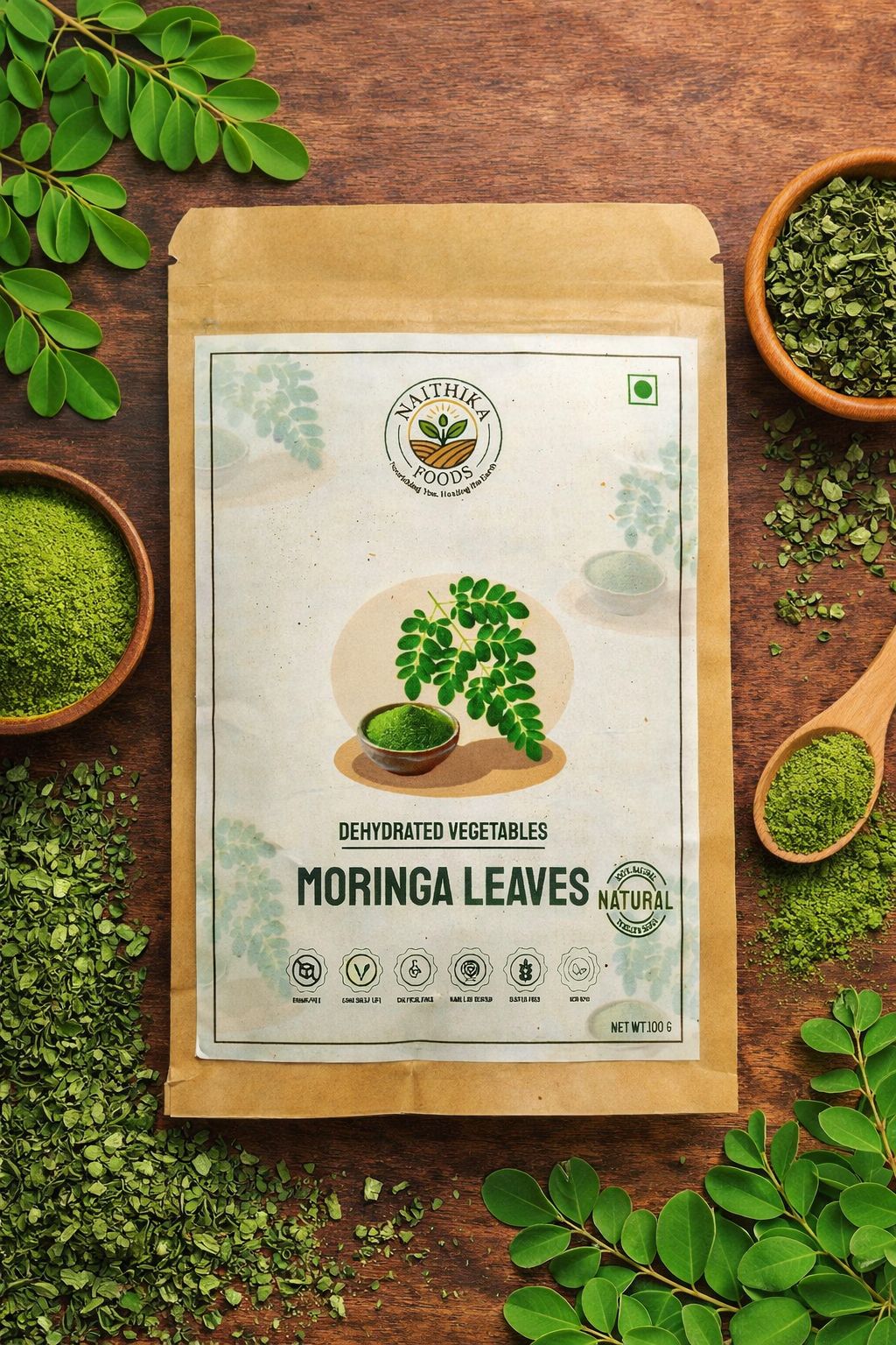 Dehydrated Moringa Leaves